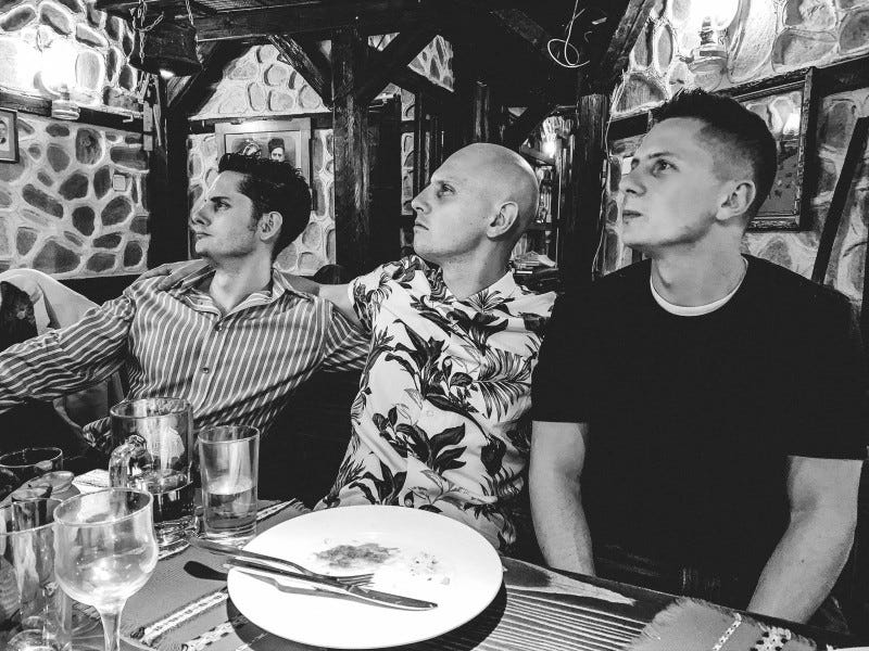 Roseland brothers pre-epic Bulgarian mealtime Roseland brothers