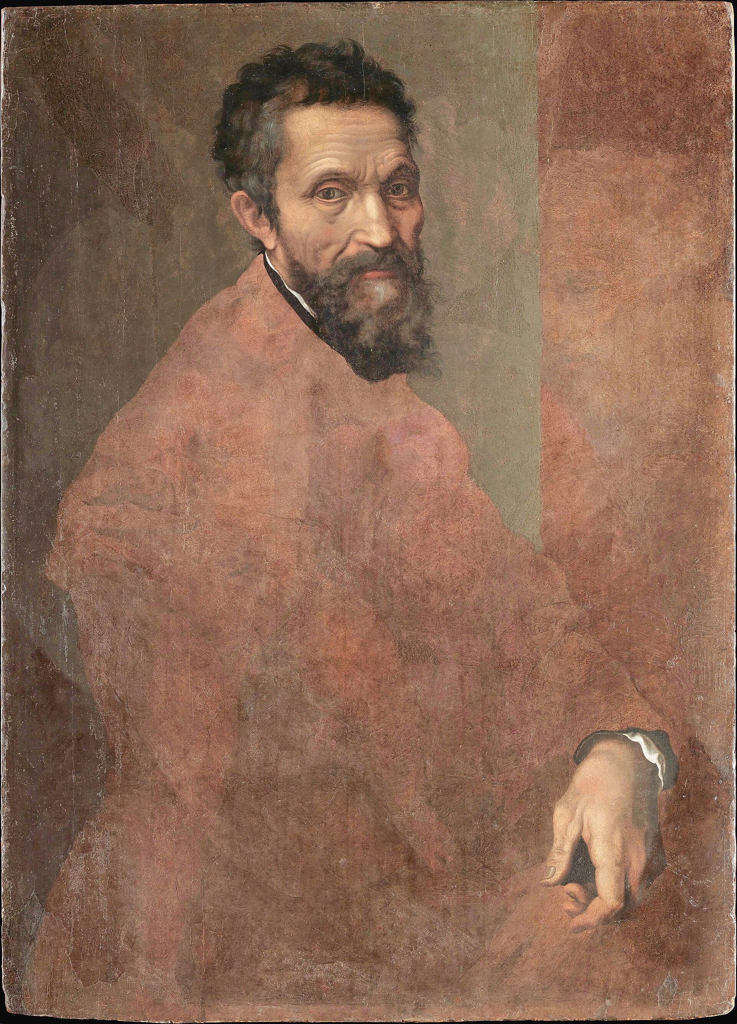Daniele da Volterra, Portrait of Michelangelo, about 1545. Metropolitan Museum of Art.