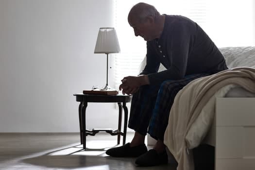 photo of depressed man