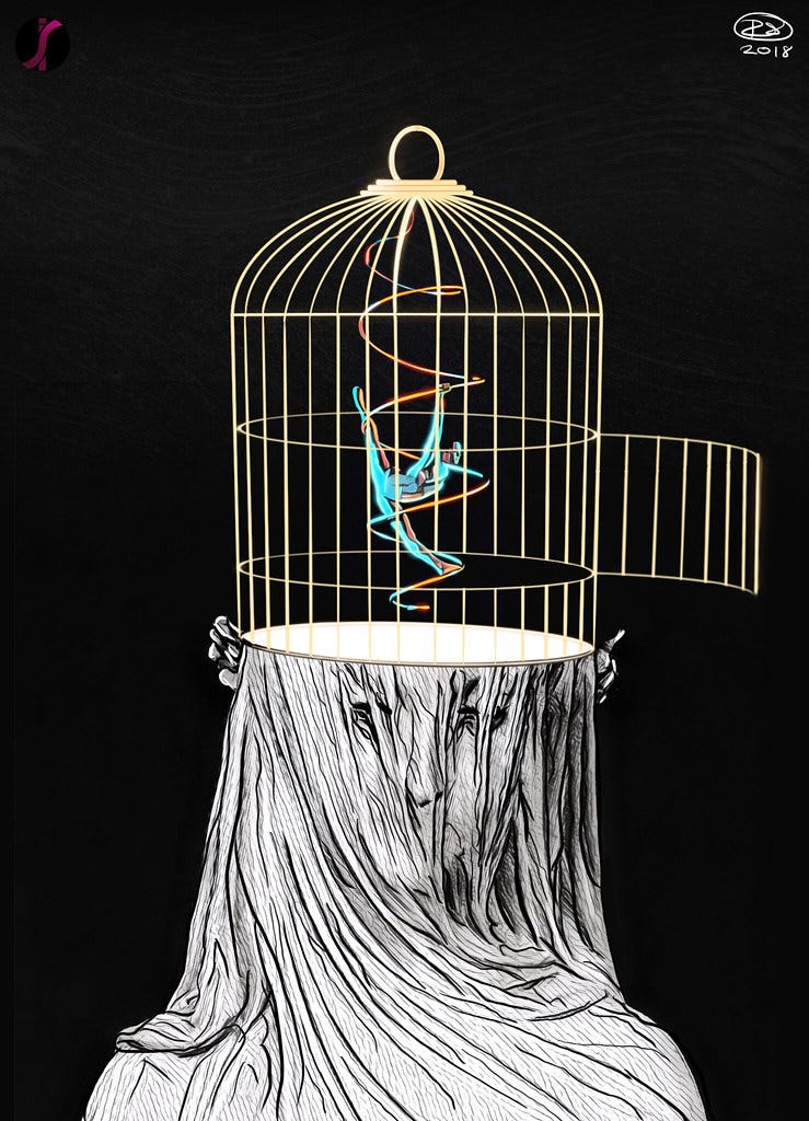 Paralysis | Open cage - Paralysis - the fear of letting them… | Flickr