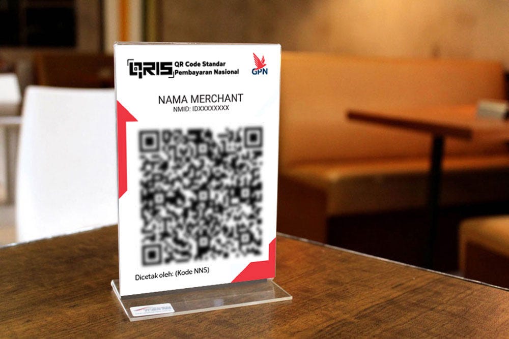Example of QRIS code Example of QRIS code