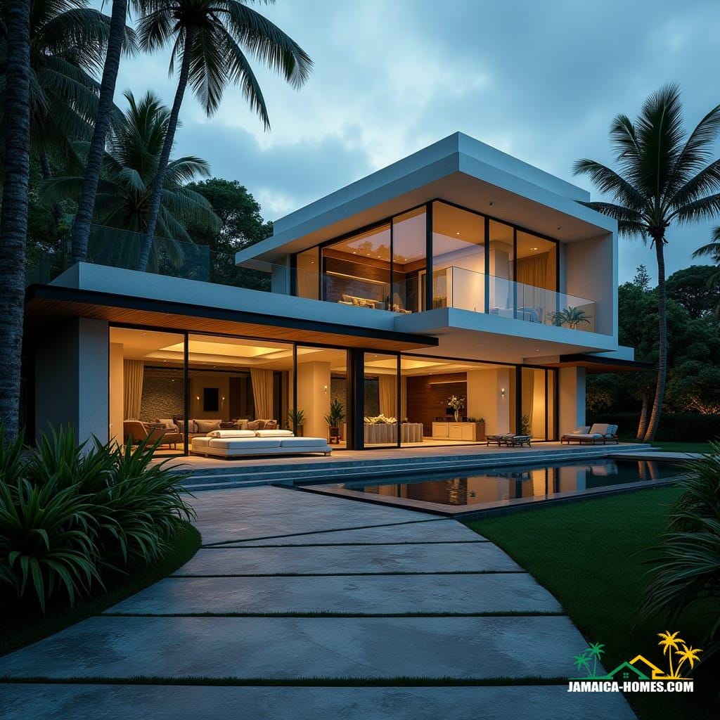 Modern luxury residential real estate, jamaica caribbean