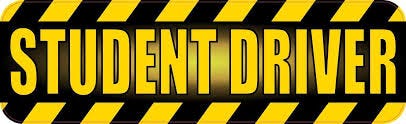 10in x 3in Yellow Fade Student Driver ...