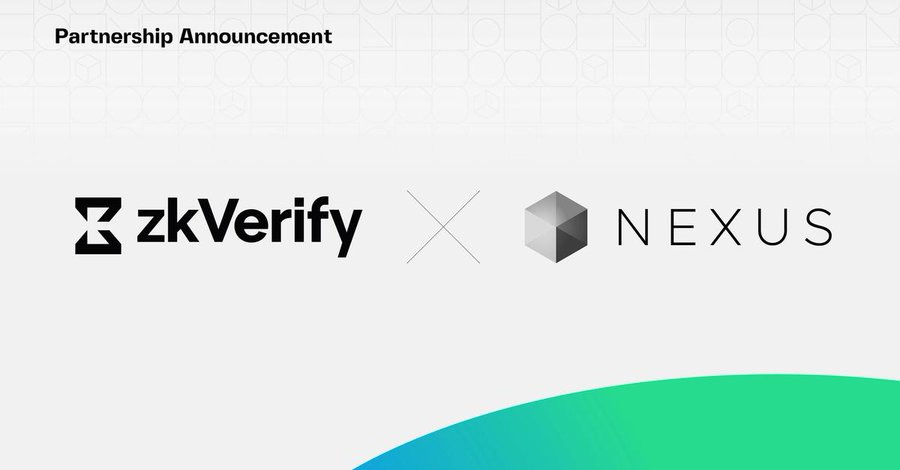 a partnership announcement between zk verify and nexus