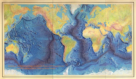 A Stunning Map Of The Atlantic Ocean Seafloor — And One Woman’s ...