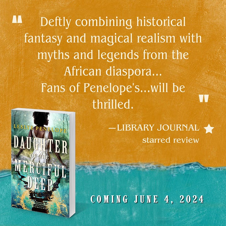 Publishers Weekly starred review, Library Journal starred review, June events
