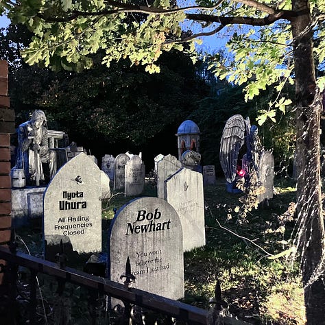 Tombstones, skeletons, and graveyard