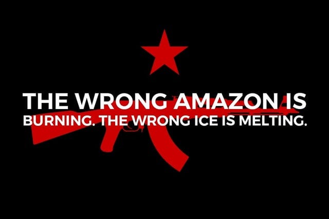 r/LateStageCapitalism - The wrong Amazon is burning. The wrong ICE is melting.