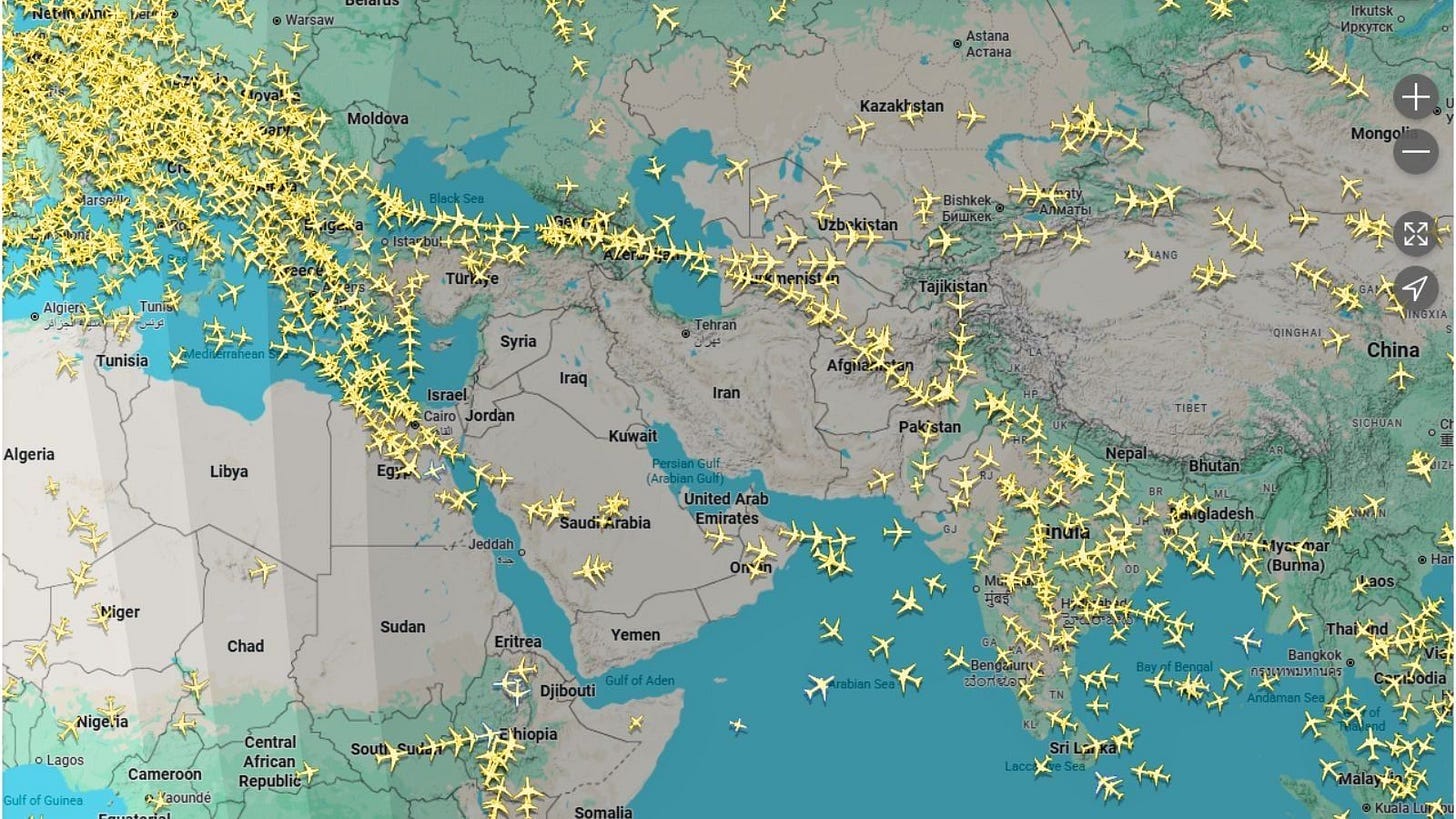 The Iran war has upended flights across the Middle East