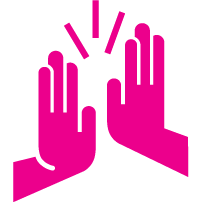 the tiny little high five