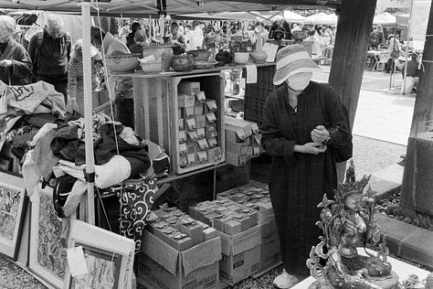 black and white film photos from Japan flea market