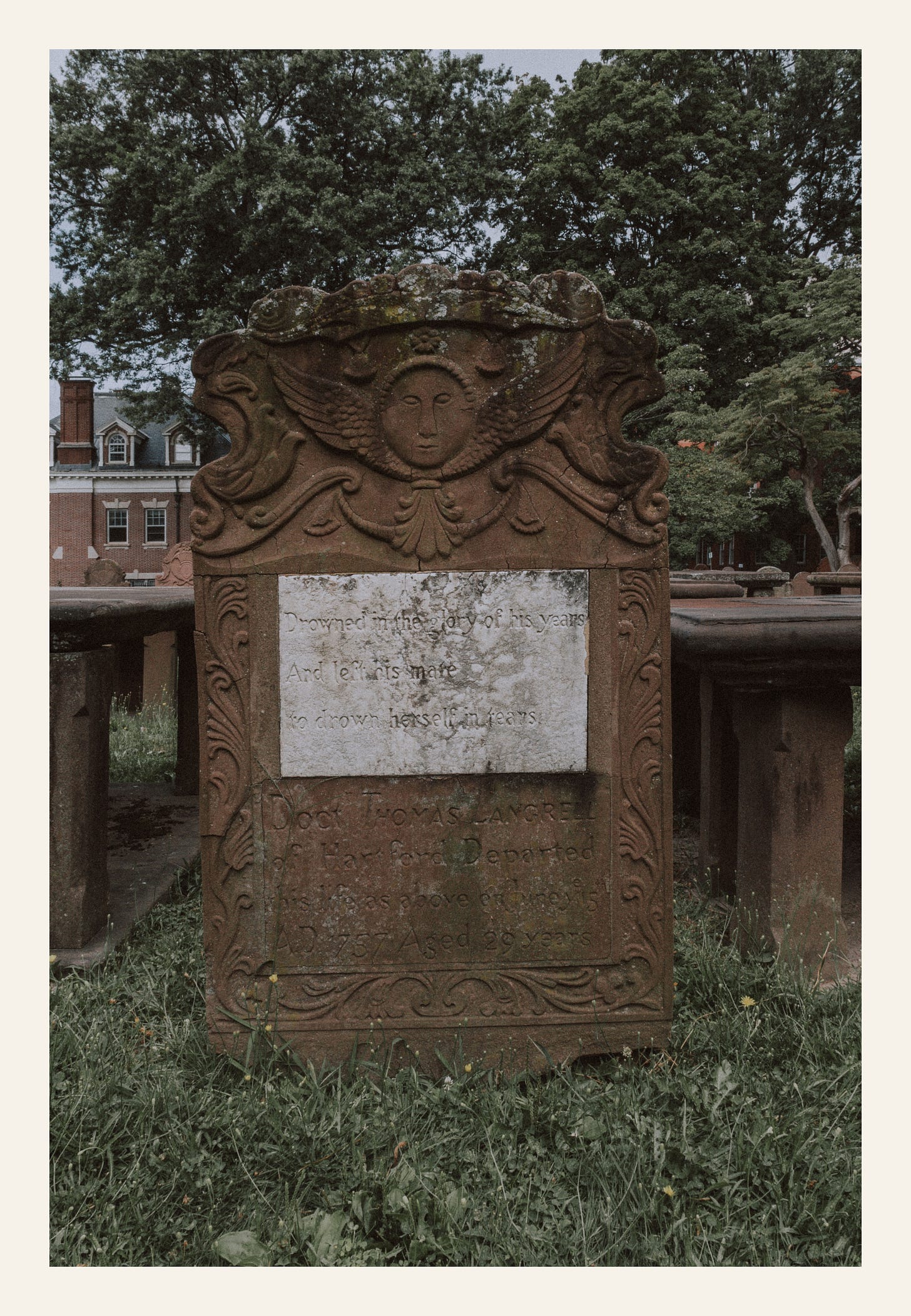 Dr. Thomas Langrel’s Grave and Unique Epitaph
