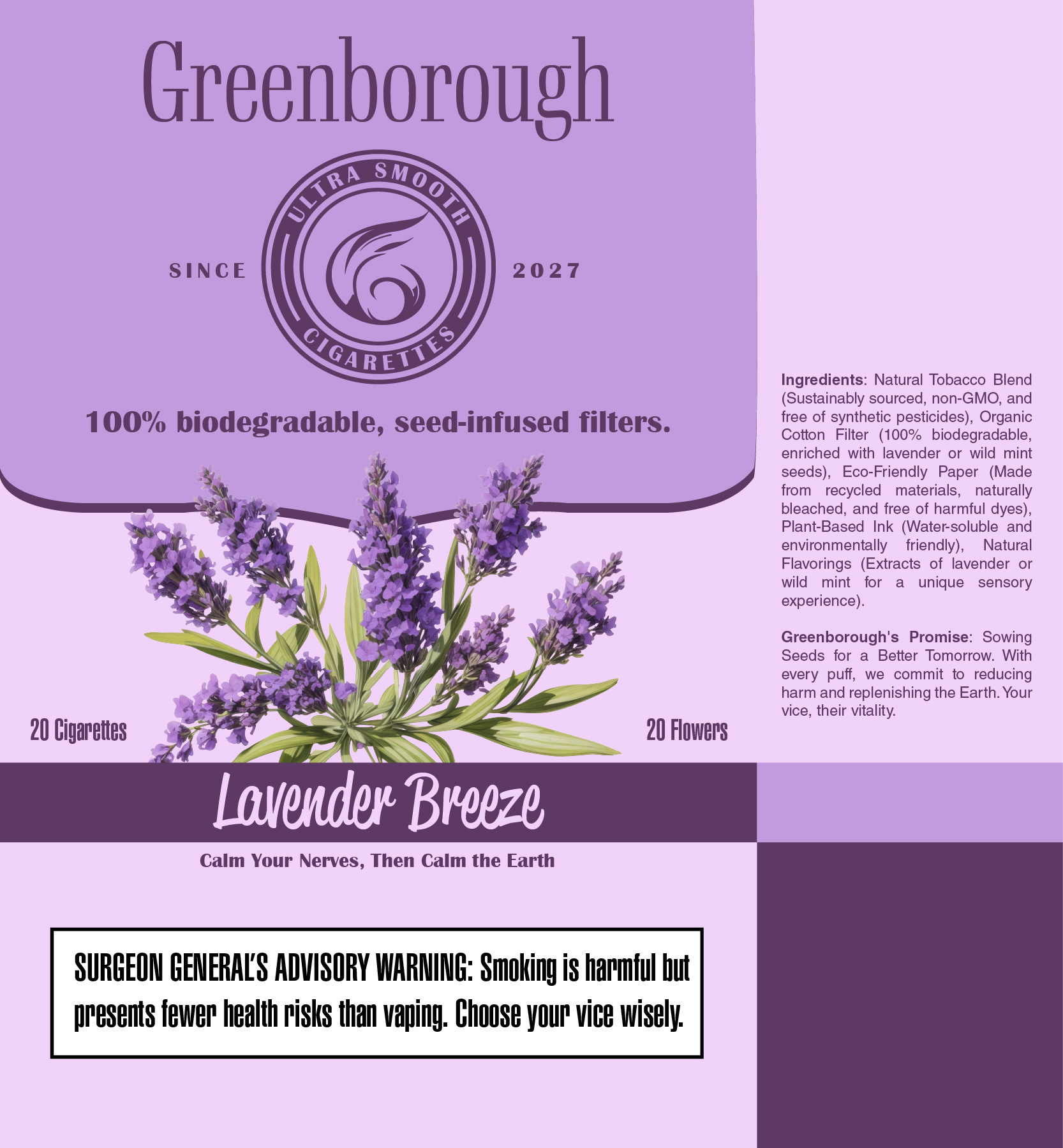 seed cigarettes Seed-Infused Cigarette Filters