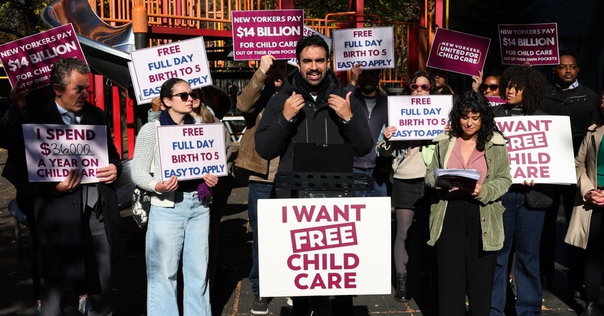 Zohran Mamdani's campaign proposes free childcare. Is it finally a winning  policy? | New York | The Guardian