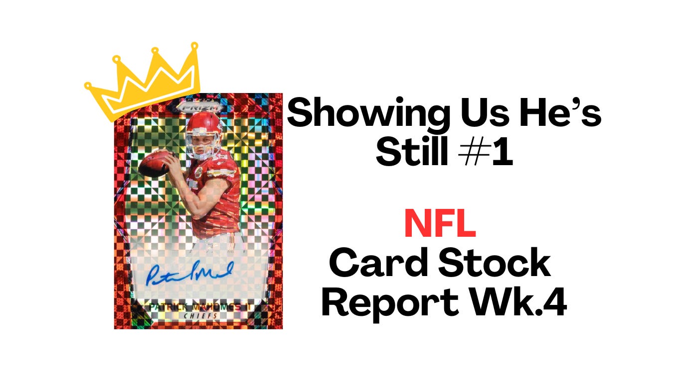 NFL Card Stock Report Wk.4