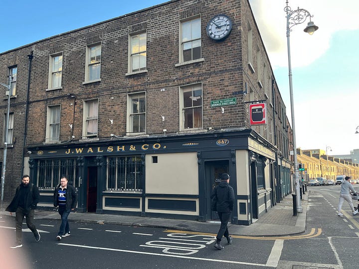 Out and in at Walsh's in Stoneybatter