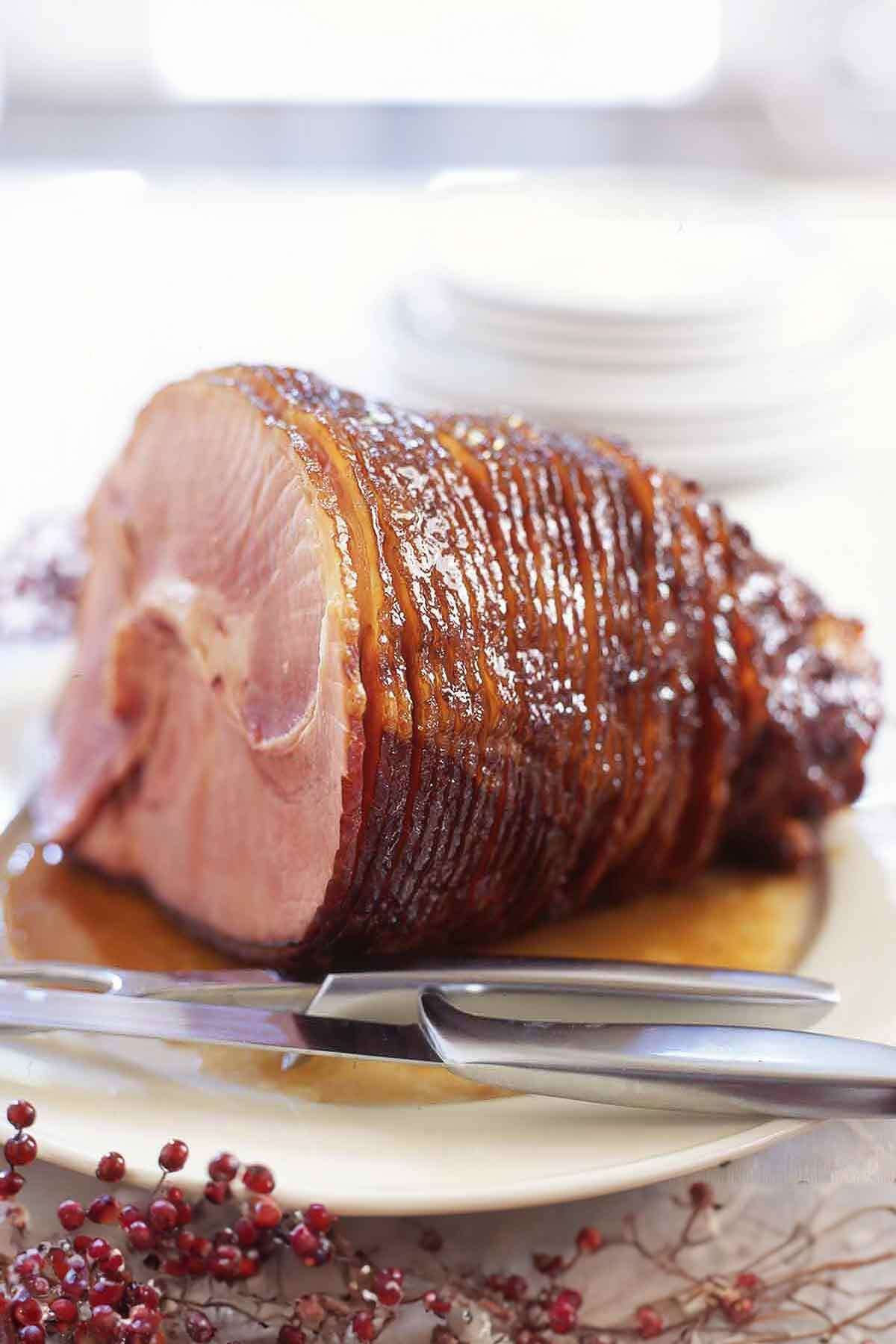 Dr Pepper Glazed Ham
