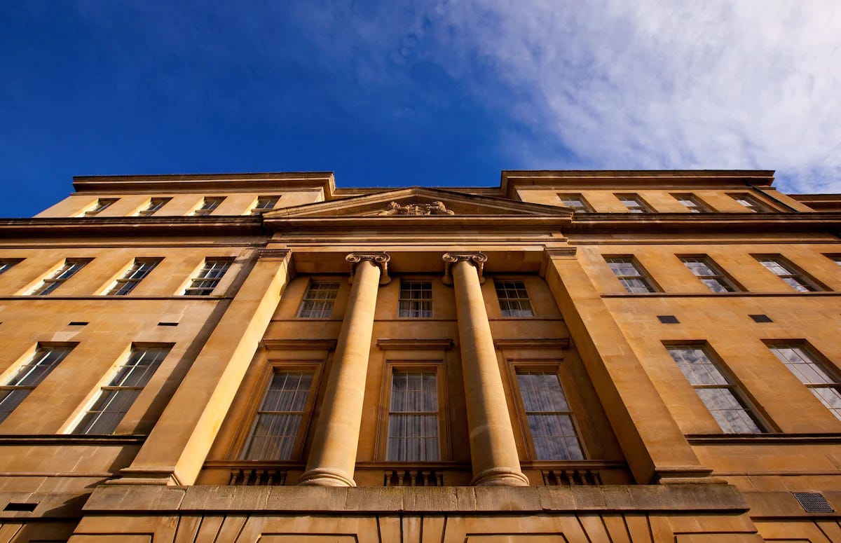 The Georgian facade of the Gainsborough Bath Spa