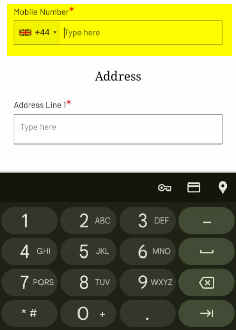 Offline Lead Generation to an Online Digital Experience - Mobile Number Question Snapchot Offline Lead Generation to an Online Digital Experience - Mobile Number Question Snapchot