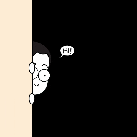 Cartoon man says hi Cartoon man says hi