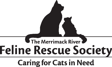 The Merrimack River Feline Rescue Society logo depicts two cats, symbolizing their mission of caring for cats in need.
AI-generated content may be incorrect. The Merrimack River Feline Rescue Society logo depicts two cats, symbolizing their mission of caring for cats in need.
AI-generated content may be incorrect.