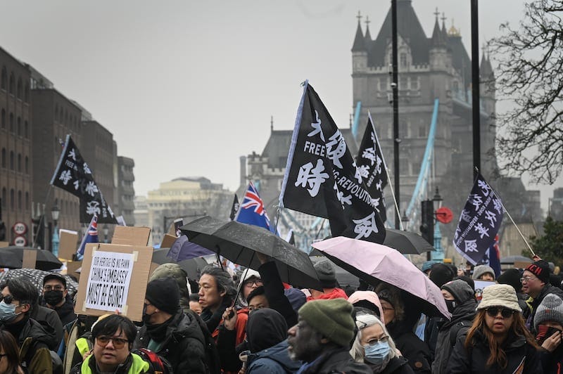 Thousands rally against China's 'mega-embassy' in London – Radio Free Asia