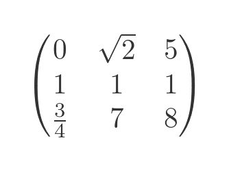 Square matrix