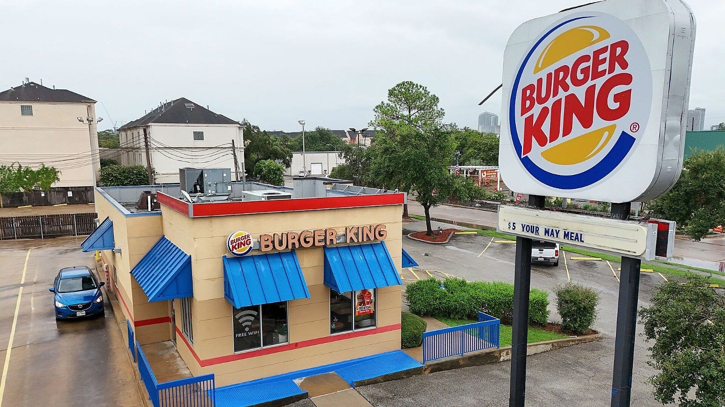 A Burger King restaurant in Houston in 2024. Image: Quintin Soloviev via Wikimedia Commons A Burger King restaurant in Houston in 2024. Image: Quintin Soloviev via Wikimedia Commons