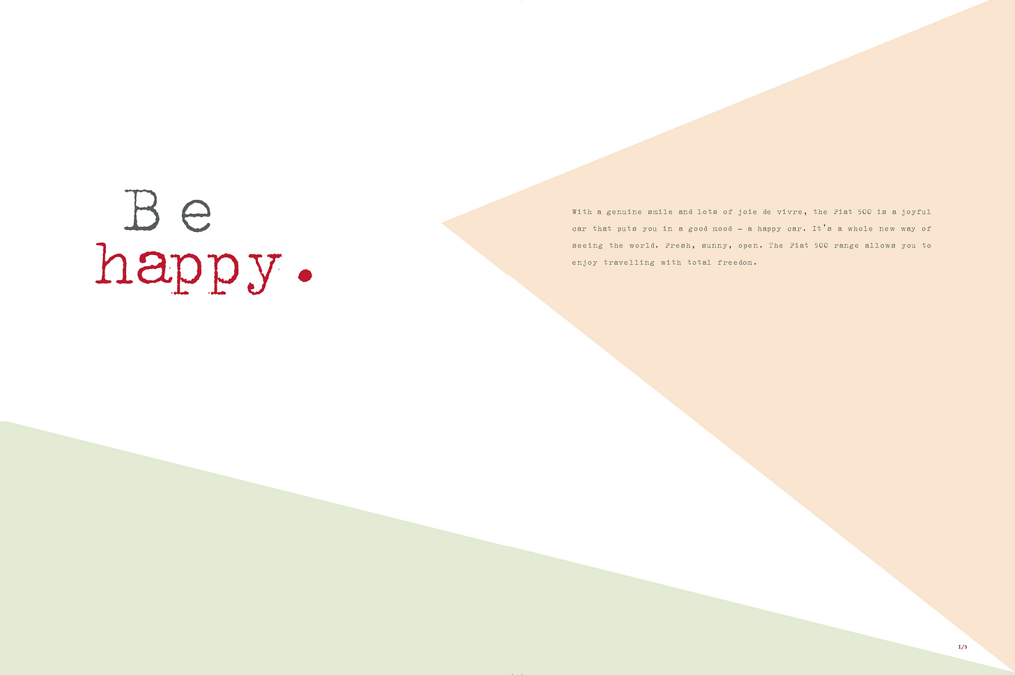 Fiat 500 2009 UK brochure be happy Fiat 500 2009 UK brochure be happy
