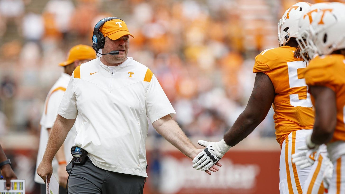 Heupel: "If you don't hate to lose, you're in the wrong game" - University  of Tennessee Athletics