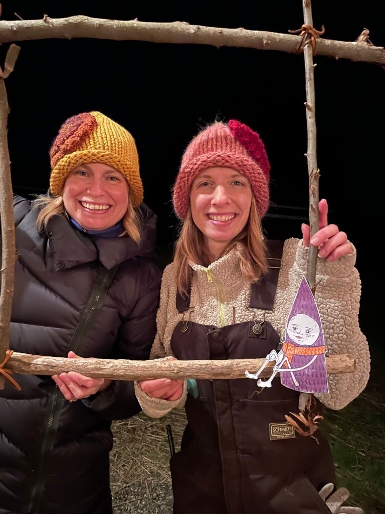 Tacy Quinn and Lauren Theis from Gnome Matter the Weather