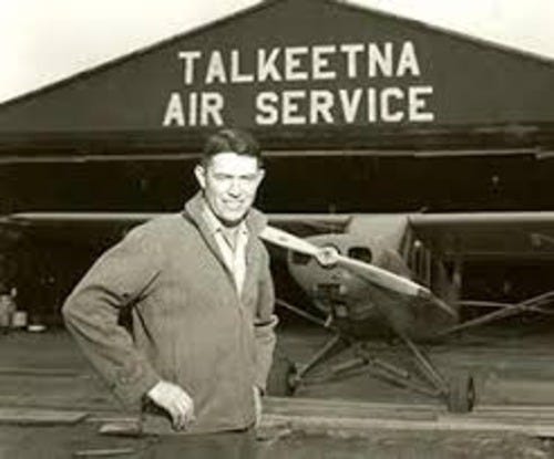 Bush pilot Don Sheldon in Talkeetna, Alaska. Bush pilot Don Sheldon in Talkeetna, Alaska.