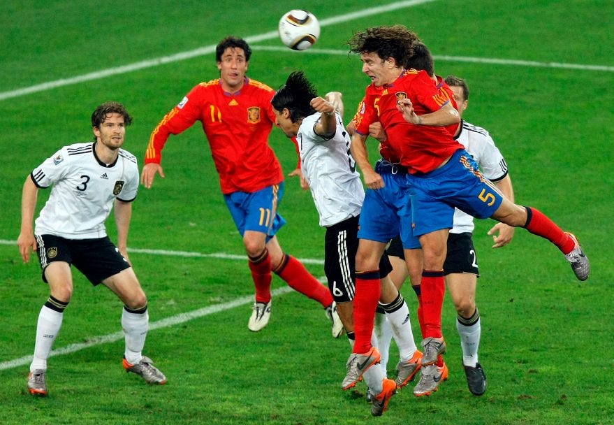 La explicación de Del Bosque al cabezazo mágico de Puyol en Sudáfrica