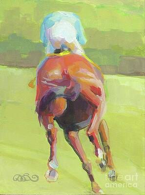 Wall Art - Painting - On the Turf I by Kimberly Santini