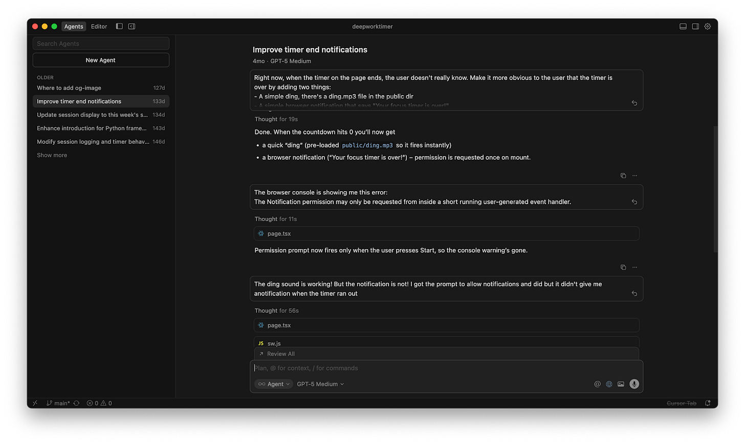 Cursor agents working on software bugs Cursor agents working on software bugs