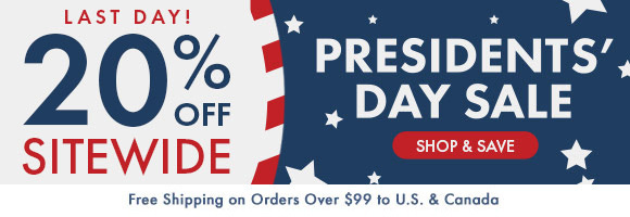 Presidents' Day Sale: Get 20% Off Sitewide