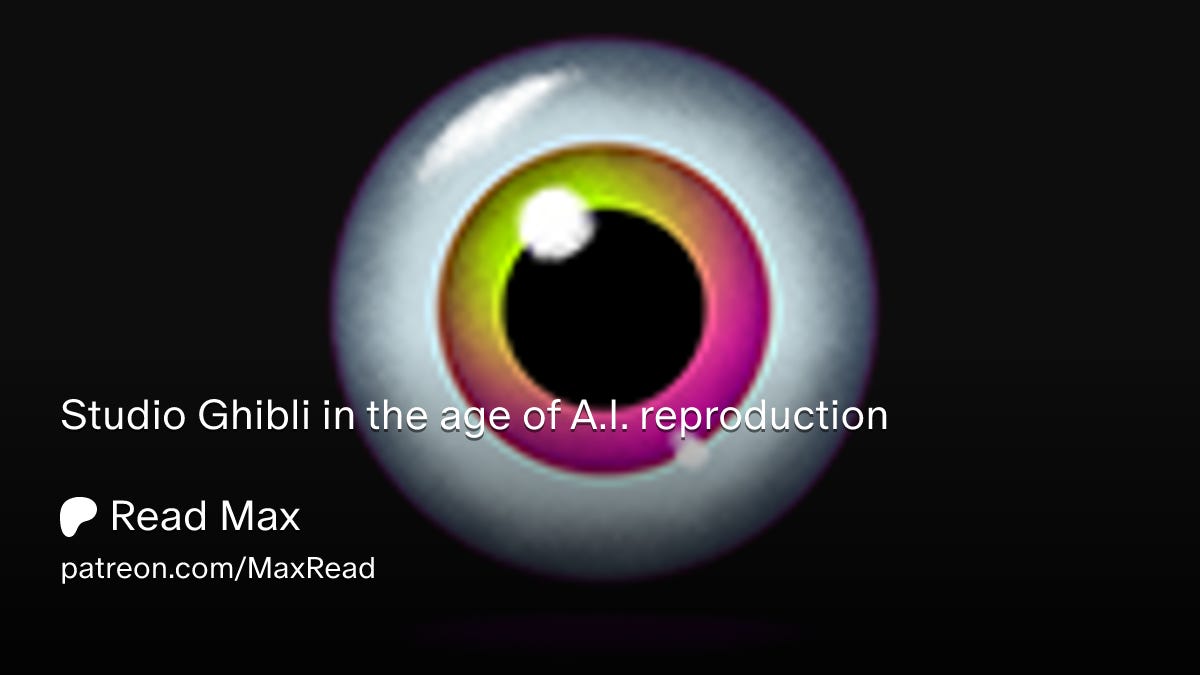 Studio Ghibli in the age of A.I. reproduction Studio Ghibli in the age of A.I. reproduction