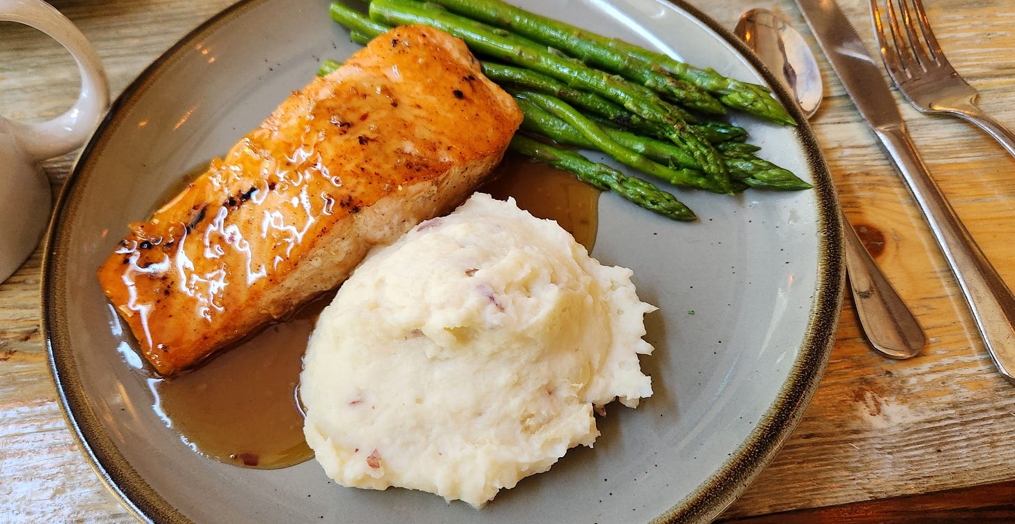 Salmon dinner