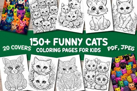 Cats coloring pages
