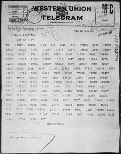 The Zimmermann Telegram The Zimmermann Telegram