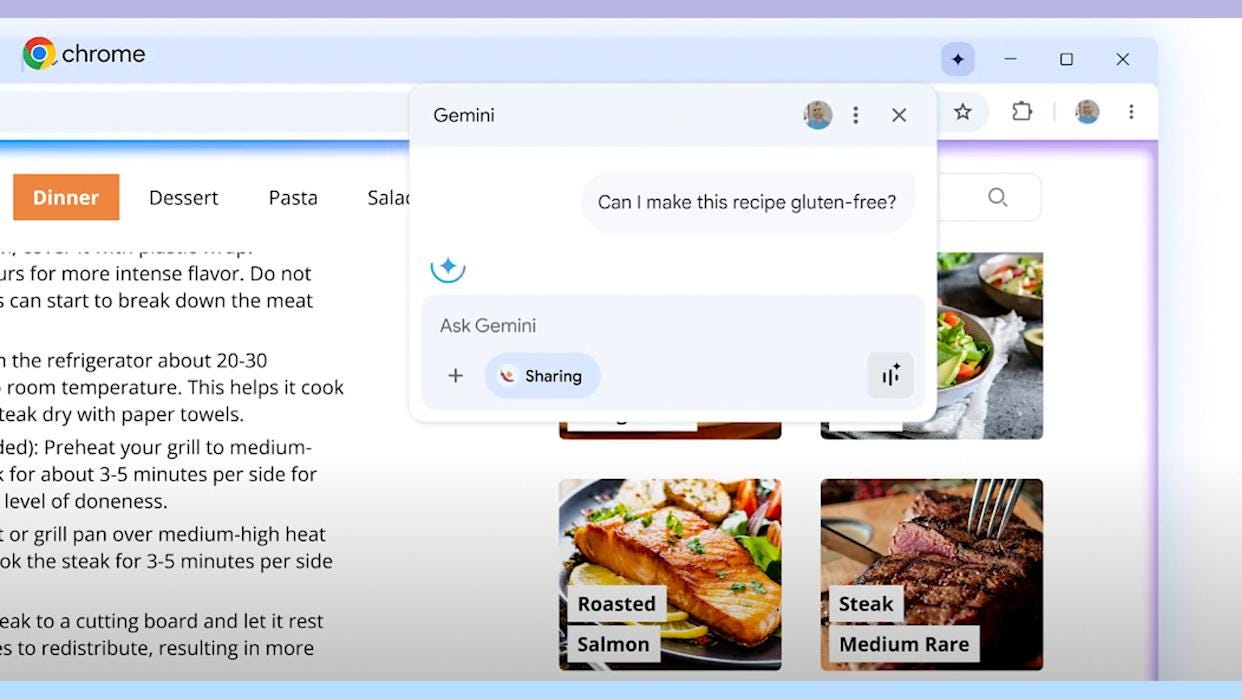 Google is bringing Gemini to Chrome so it can answer questions about your  open tabs