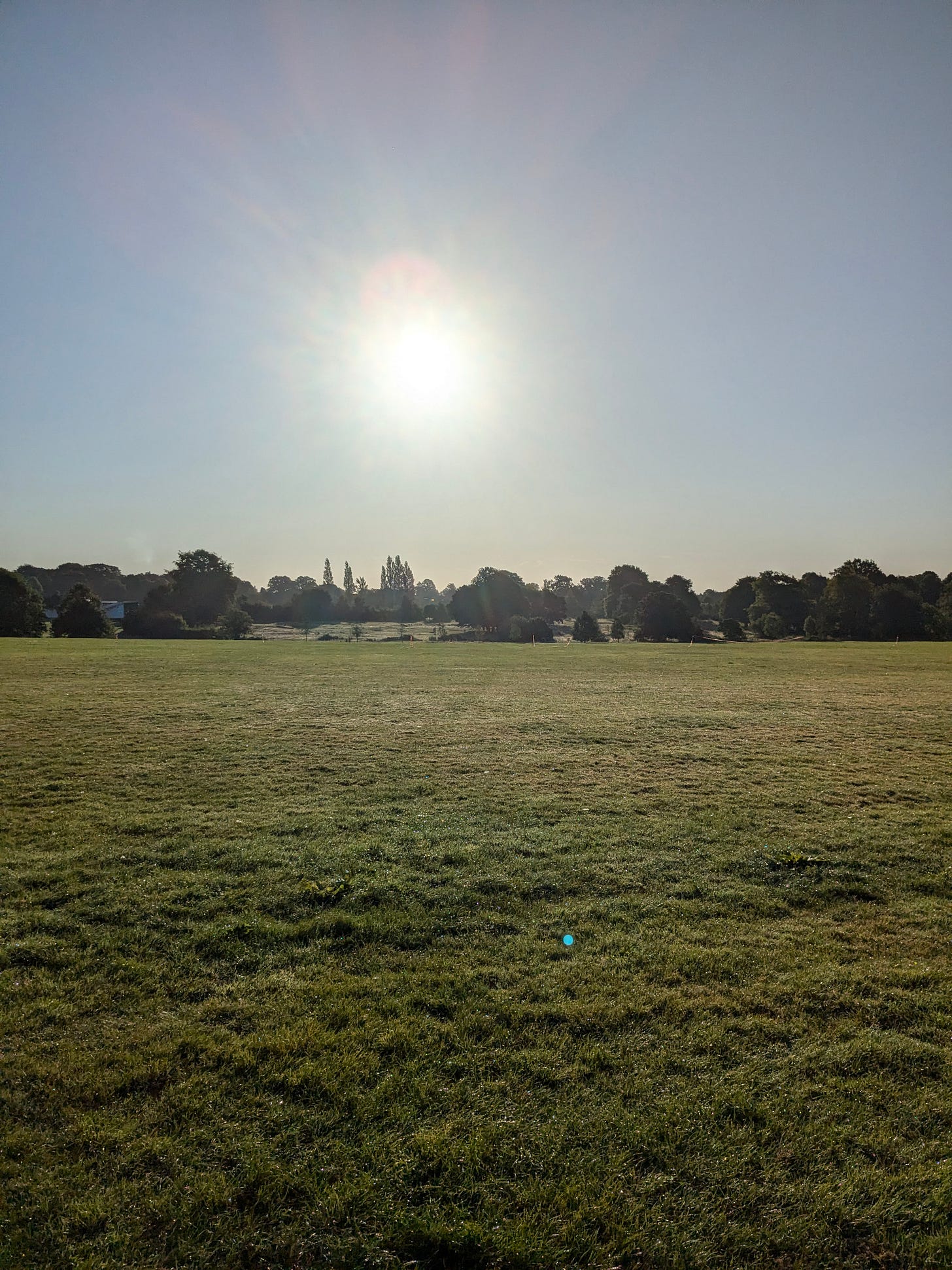 Sunrise at Coventry's War Memorial Park.