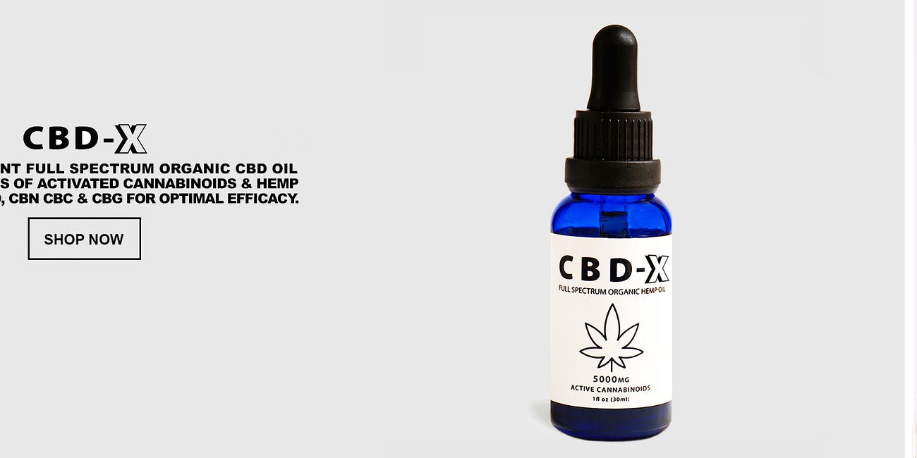 CBD-X: The Most Potent Full Spectrum Organic CBD Oil, with 5,000 Milligrams of Activated Cannabinoids & Hemp Compounds CBD, CBN & CBG Per Serving