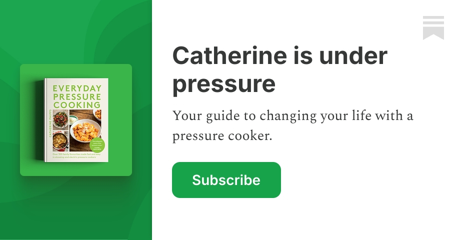 Step 3: The first pressure cook. - by Catherine Phipps