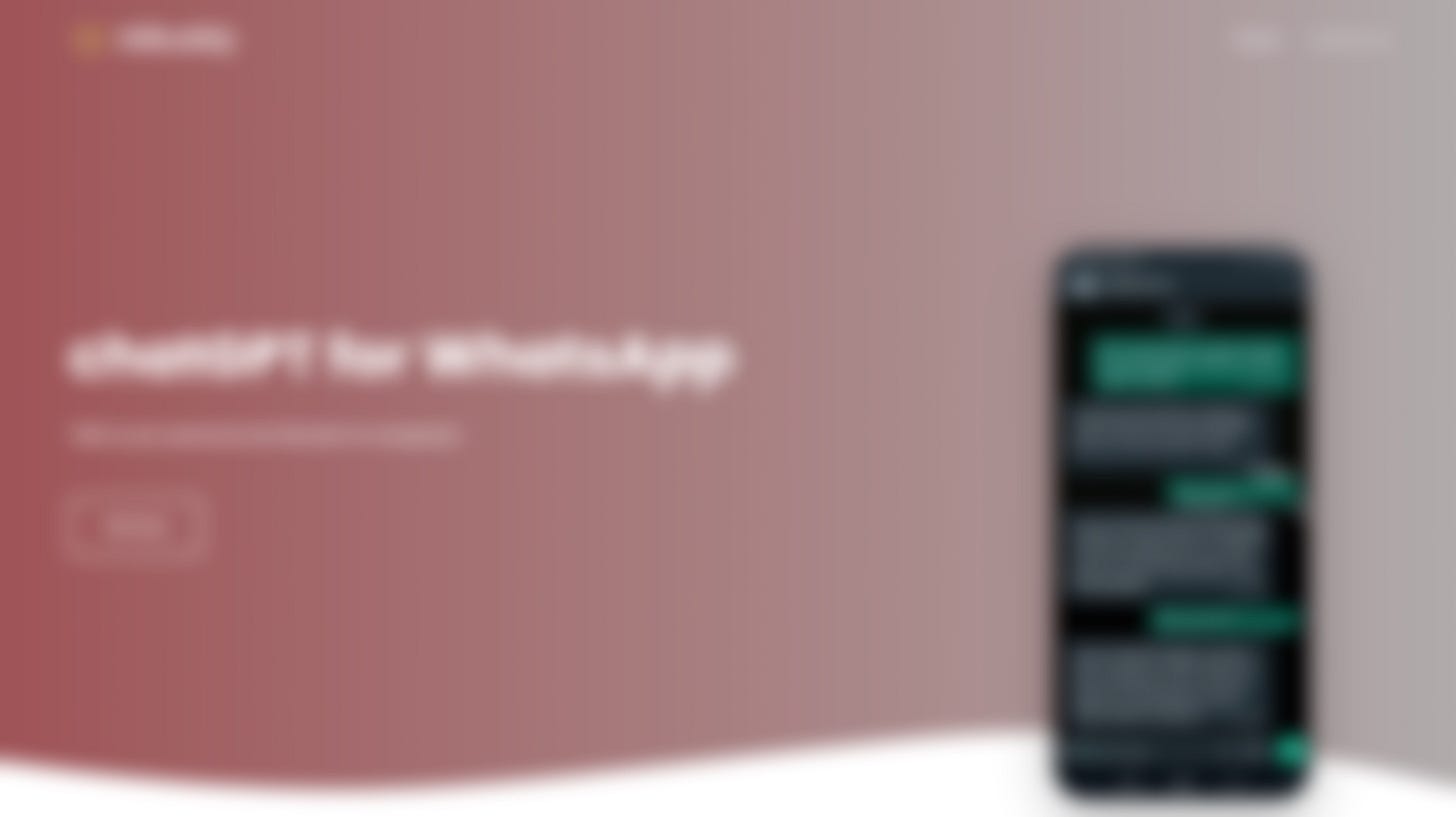 ChatGPT for WhatsApp