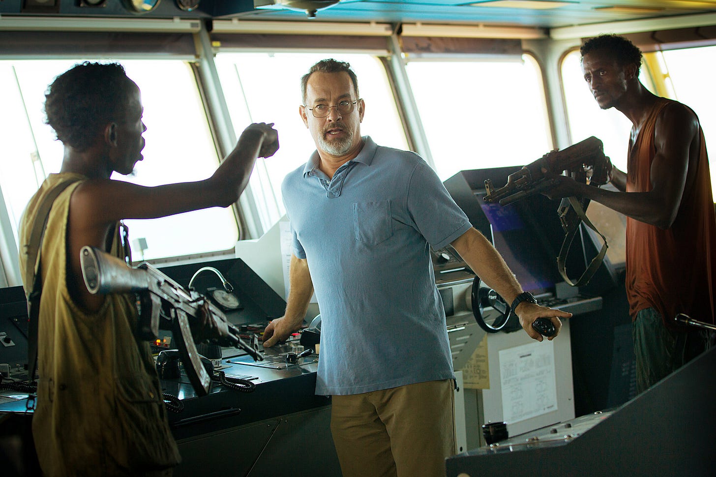 Captain Phillips' Stars Tom Hanks as a High-Seas Hostage - The New York  Times