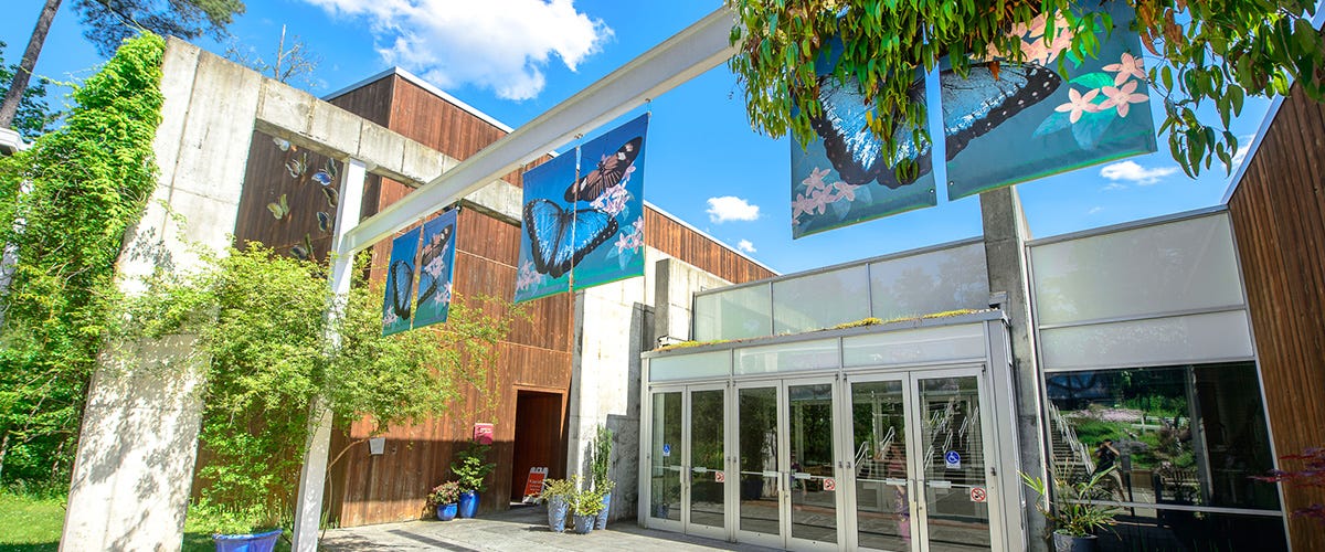 Exterior view of the Butterfly House