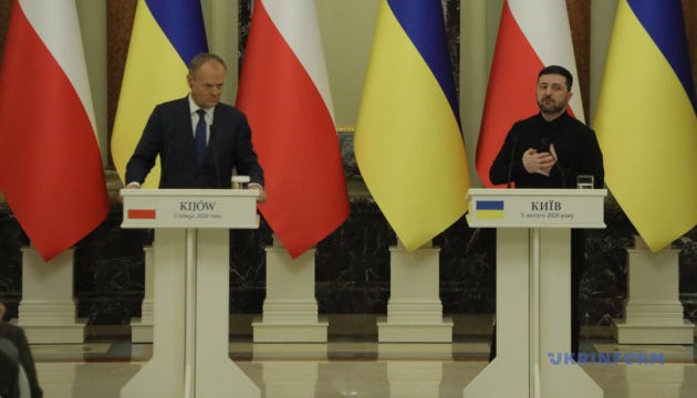 Energy assistance, participation in PURL, joint weapon production become key topics of Zelensky–Tusk meeting in Kyiv