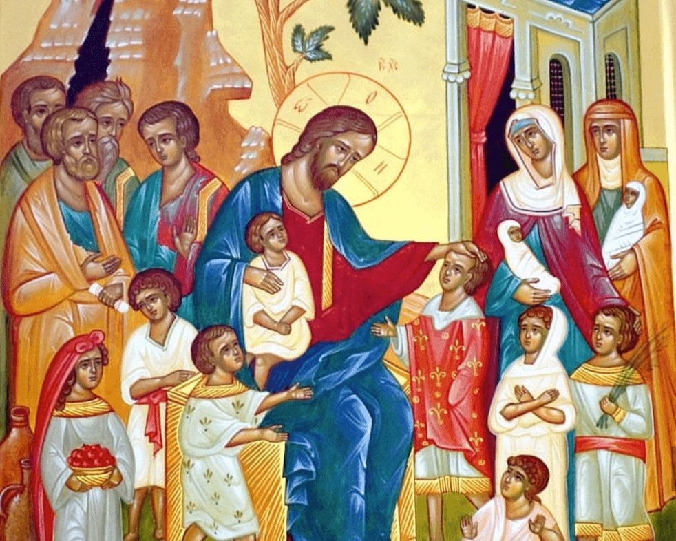 Icon Christ and Children