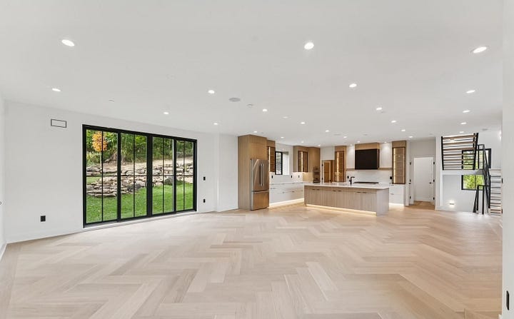 main floor and living room